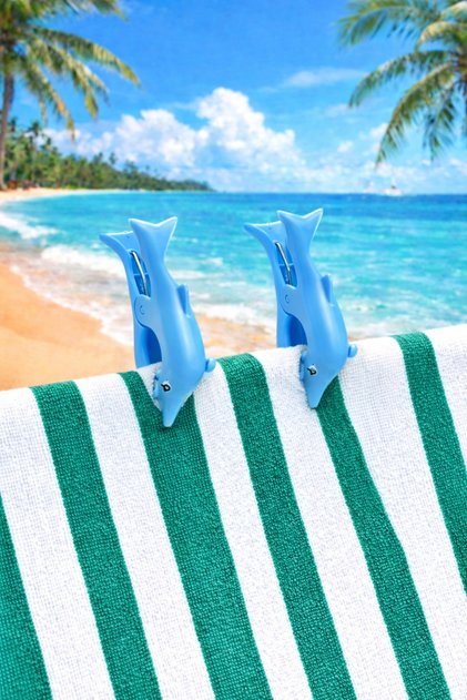 2-Pack Yunus Sunbed Pegs - Beach Pegs - Carpet Pegs - Towel Fixers - Towel Pegs