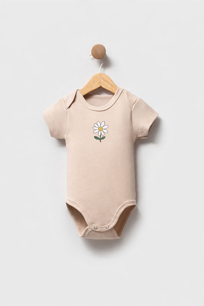 100% Cotton Baby Bodysuit - Daisy Bodysuit - Baby Bodysuit Badi - Written Bodysuit