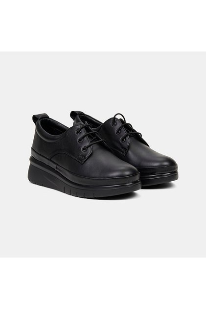 Women's Black Desacomfort Rubber Laced Sports Shoes