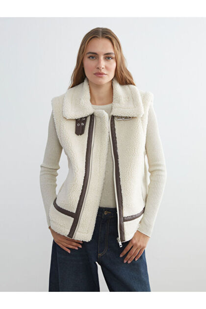 Unique Products from Freezen Store I Shirt Roba Collar Women's Plush Vest