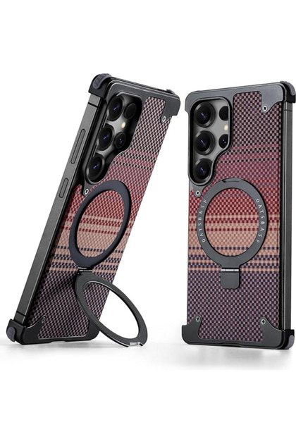 For Samsung Galaxy S25Ultra, Aramid Fiber Magesafe Compatible with Builtin Kickstand | Flare Gadgets