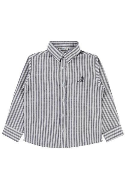 Embroidered Shirt 2-5 Years Old - Navy Blue 3-4 Years Old