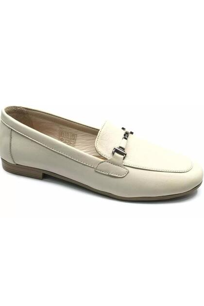 25484204Y Women's Genuine Leather Loafer Ballet Flats
