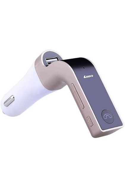 Car G7 LCD Bluetooth Car Charger FM Kit, MP3 Transmitter with USB & TF Card Slot, Hands-Free Calling