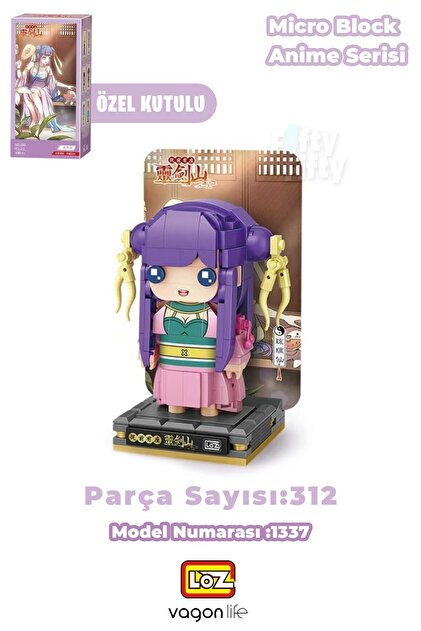 みりあん☺︎⑤ Vagonlife Loz Micro Anime Serisi 1334 Modeli 294 Parça Dekoratif