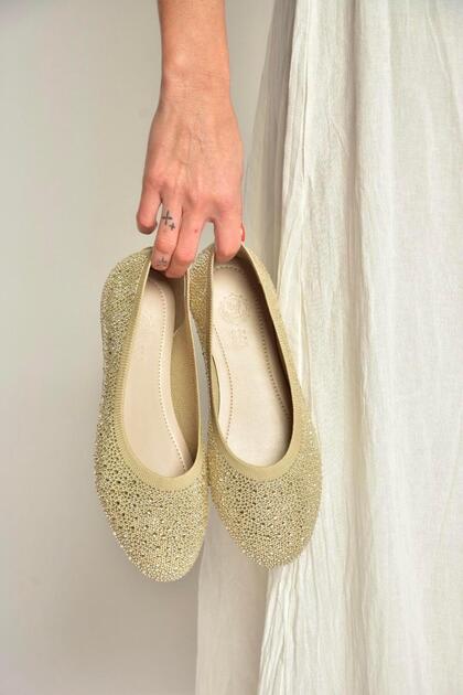 Y820411004 Ten Knitwear Fabric Women's Ballerinas