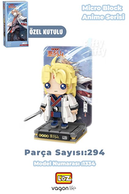 Vagonlife Loz Micro Anime Serisi 1334 Modeli 294 Parça Dekoratif