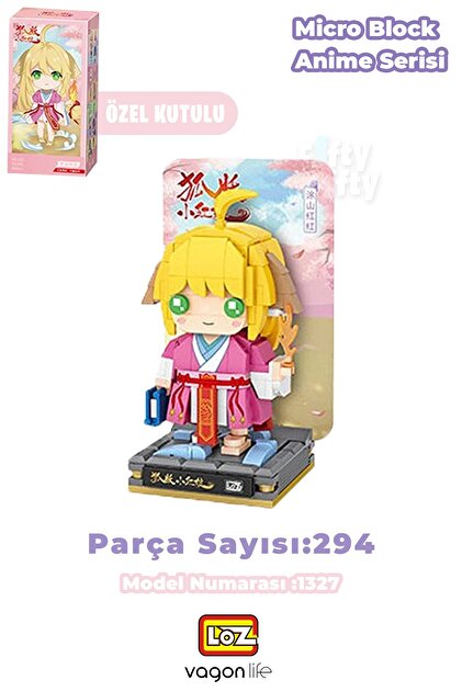Vagonlife Loz Micro Anime Serisi 1343 Modeli 249 Parça Dekoratif