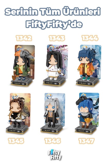 Vagonlife Loz Micro Anime Serisi 1343 Modeli 249 Parça Dekoratif
