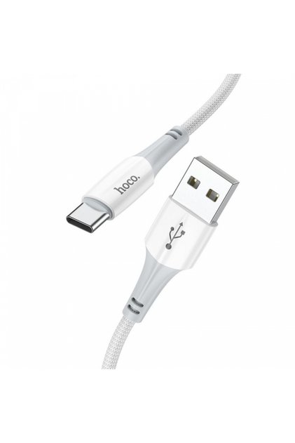 HOCO X70 USB-A - USB-C Кабел за данни и зареждане, 18W, 1м, Бял