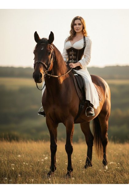 Vintage Gotik Binici Korsesi