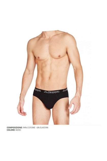 Chiloți Bărbați Regular Fit, slip negru din bumbac 94% cu elastan