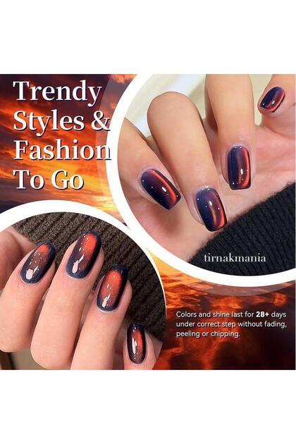 10ml Hema Tpo Free Blazing Sky Red Colored Cat Magnetic Gel Ultra Shine Soak Off UV Gel
