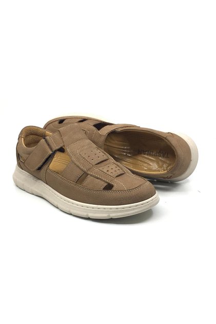 9774 100% Genuine Nubuck Leather Orthopedic Men's Summer Comfortable Slippers Sandals New Season 39-45