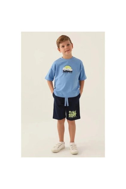 Boys' Blue Bermuda Set