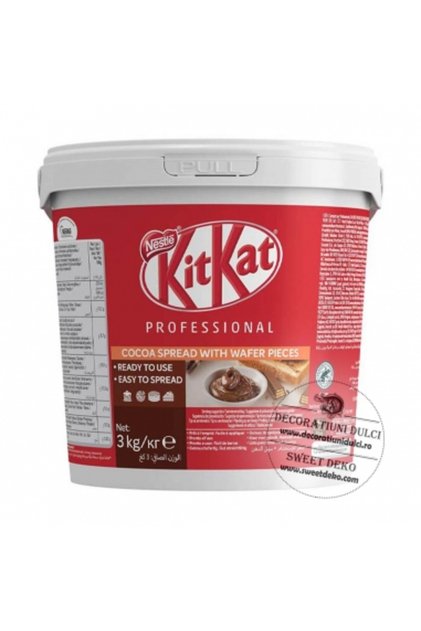 Kit Kat crema de cacao cu bucati de napolitana, 3kg.