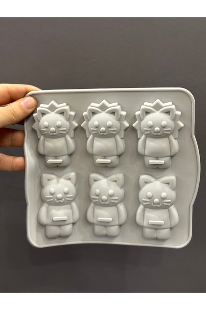 Bt-794 Silicone Mold Lion Cat Themed 17 X 20 cm
