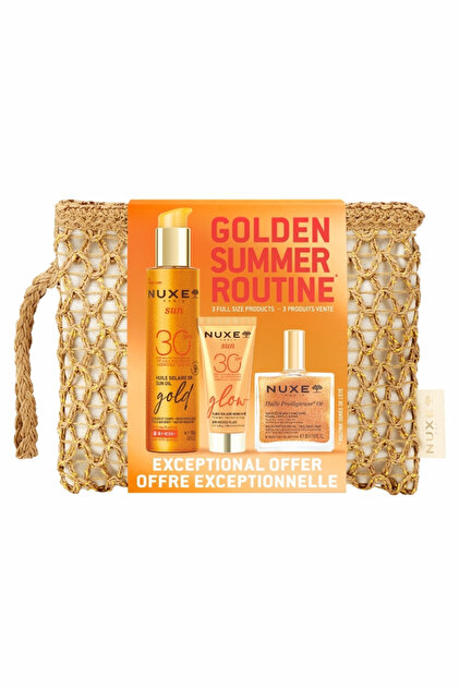 Nuxe Sun 2026 Altın Yaz Rutin Seti (Bronzlaştırıcı + Glow Krem +