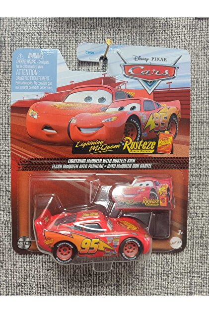 Cars Lightning Mcqueen With Rusteze Sign GCC81 - Fiyatı, Yorumları
