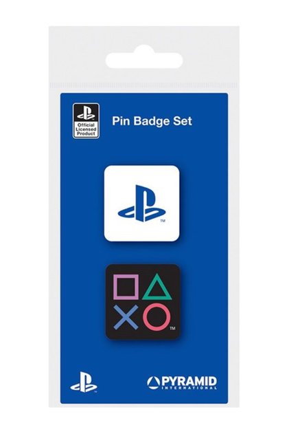 Комплект емайлирана значка за Playstation (форми)