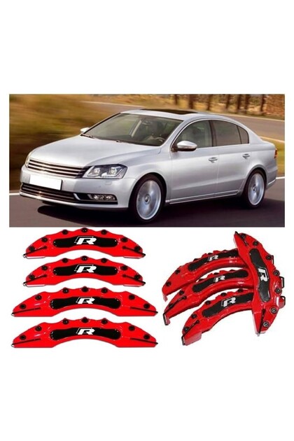 Vw Passat B7 17.18.19 Jant Uyumlu Kırmızı 4.lü R Kaliper Kapagı
