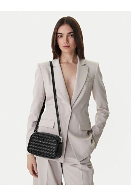 Michael Kors JET SET CROSSBODY CAMERA BAG SİYAH KADIN DERİ OMUZ