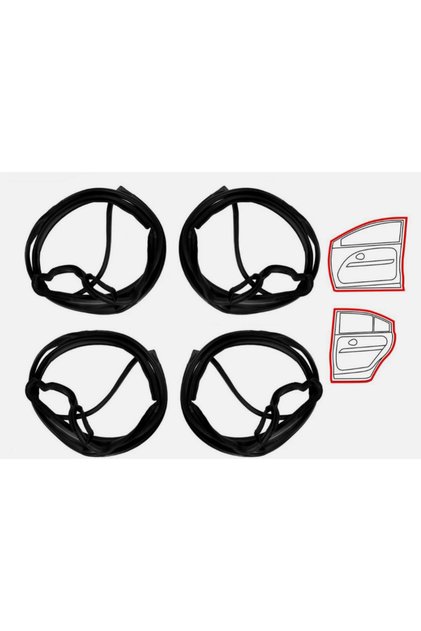 Mercedes W210 Kapı Toz Lastiği / Fitili Takımı (4 Kapı Takım)