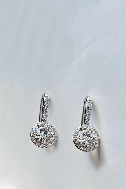 6 MM MOZANİT HALKA YUVARLAK KESİM GÜMÜŞ KÜPE