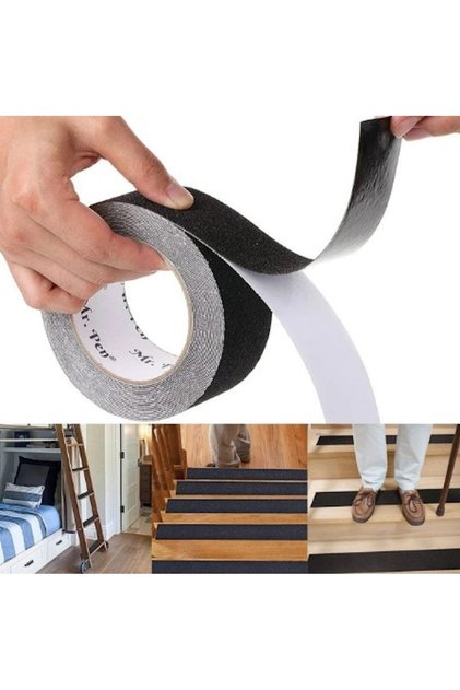 Outdoor Stair Step Flooring Laminate Tip Floor Anti-Slip Roll Anti-Slip Safety Tape 25 mm X 5 m Mixed