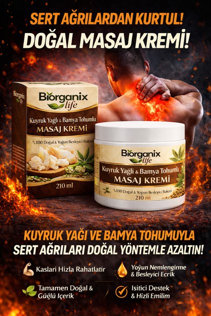 Life Kuyruk Yağlı & Bamya Tohumlu Masaj Kremi 210 ml – Yoğun Rahatlatıcı &