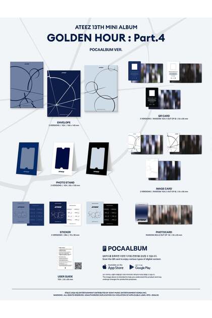 tays store ATEEZ - [GOLDEN HOUR : Part.4] Mini POCAALBUM Ver