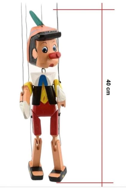 Wooden Toy String Puppet Pinocchio 40 cm Puppet Pinocchio Toy