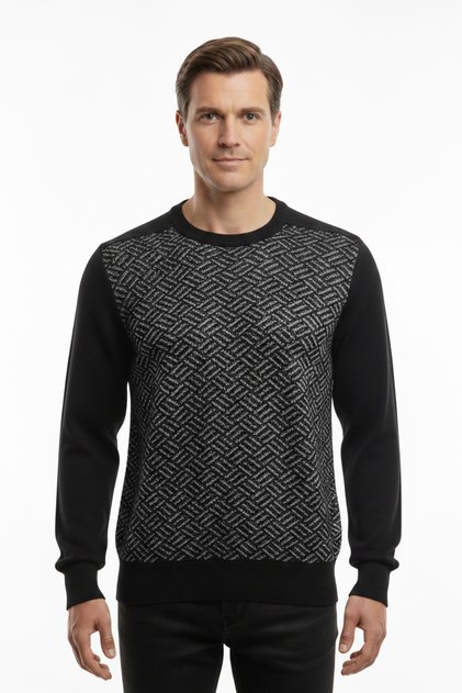 Pulover cu model pentru bărbați