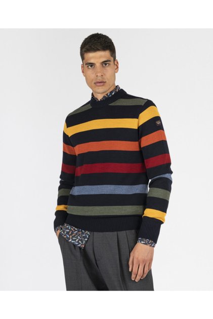 Men's Knıtted Roundneck C.w. Wool