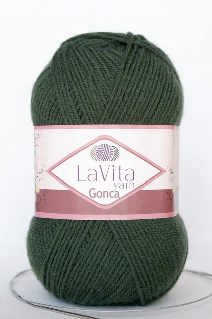 Gonca Hand Knitting Yarn Taka Yarn (8126-Dark Moss)