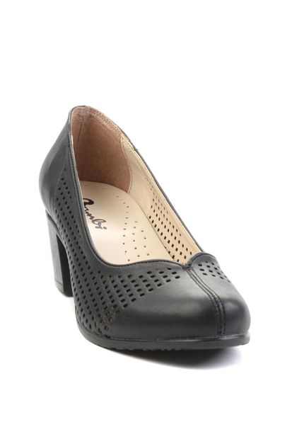 Bambi Siyah Kadın Klasik Topuklu Ayakkabı K01586079909 - 3