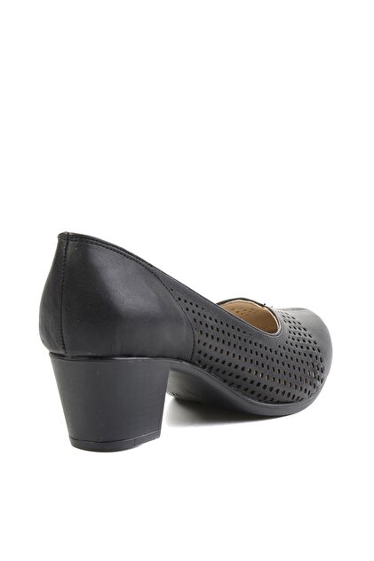 Bambi Siyah Kadın Klasik Topuklu Ayakkabı K01586079909 - 4