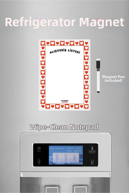 Summer Sil Magnetic Refrigerator Memo Board Shopping List Kitchen List Board Missing List Memo Board