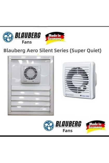 Blauberg Aero Still Series (Super Silent) Bathroom Ventilation Grille Aluminum 50X50