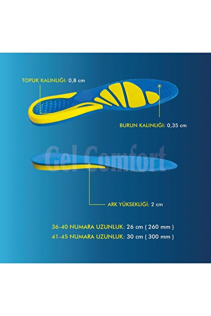 Gel Comfort GC14 | Yumuşak Jel, Rahat, Konfor, Günlük ve Spor