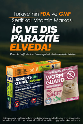 Jorgens Kennel Köpek için %100 İç ve Dış Bitkisel Parazt Tableti