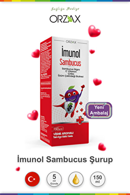 Orzax Imunol Sambucus Şurup 150 ml - Fiyatı, Yorumları
