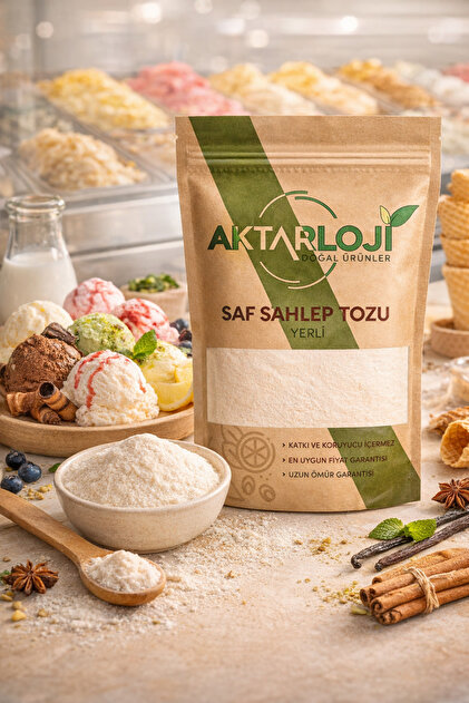 aktarloji 1 Kg Bucak Salebi / Saf / Mükemmel Dondurma ve İçecekler