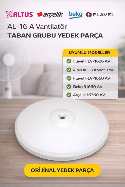 FLV-1626 AV Uyumlu Vantilatör Taban Grubu Yedek Parça