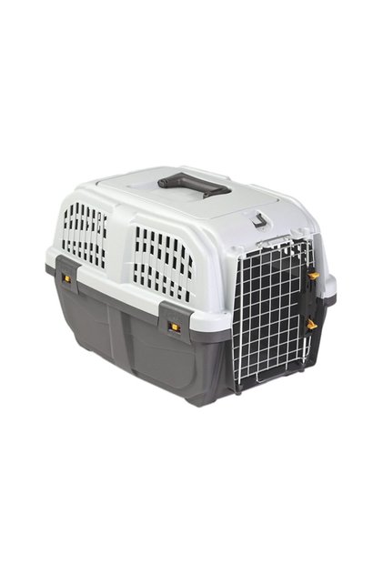Cusca transport animale Skudo 1 IATA, 48x31.5x31 cm, Alb/Gri