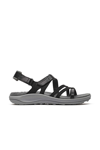 Merrell J008362 HARBOR BACKSTRAP Kadın Outdoor Sandalet Siyah Gri