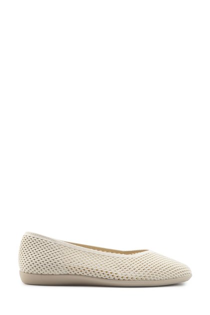 166737.Z5Fx Beige Women's Ballerinas