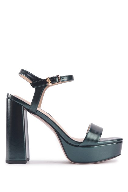 MOMA2 3PR Green Women's Heeled Sandals