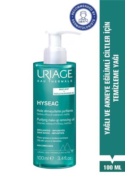 HYSEAC Akneye Eğilimli Karma ve Yağlı Ciltler için Arındırıcı 2si 1 Arada Yüz Temizleme Yağı 100 ml