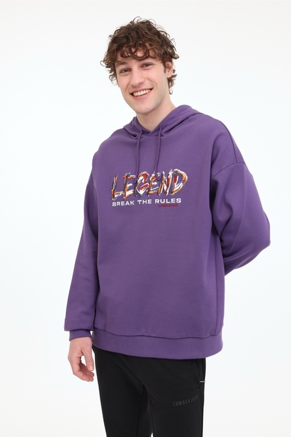 Lumberjack ML FRANCO 17FF09 5FX Mor Erkek Sweatshirt - Fiyatı